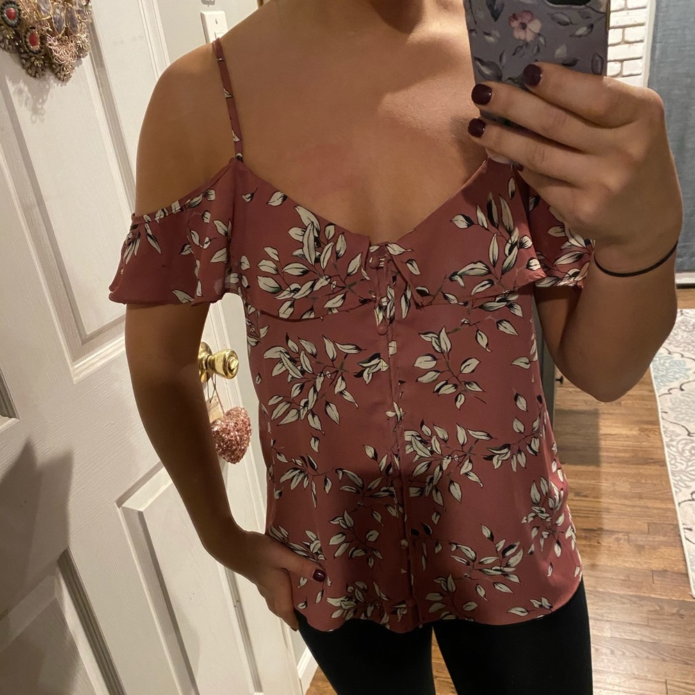 Sienna Sky off the shoulder blouse